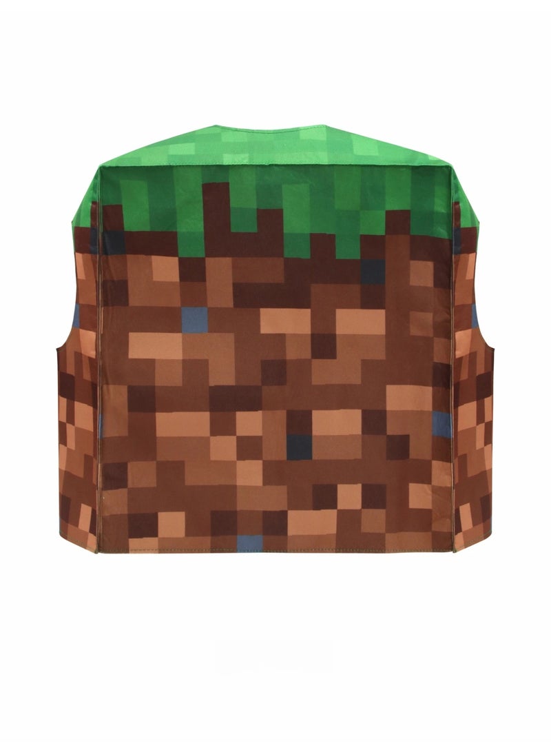 ماين كرافت العشب وزرة ، الأطفال مضحك النمذجة الأدوار ازياء ، عطلة حزب ازياء - Image 1