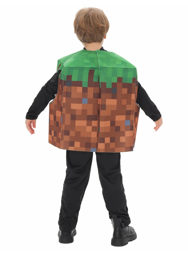 ماين كرافت العشب وزرة ، الأطفال مضحك النمذجة الأدوار ازياء ، عطلة حزب ازياء - Image 4