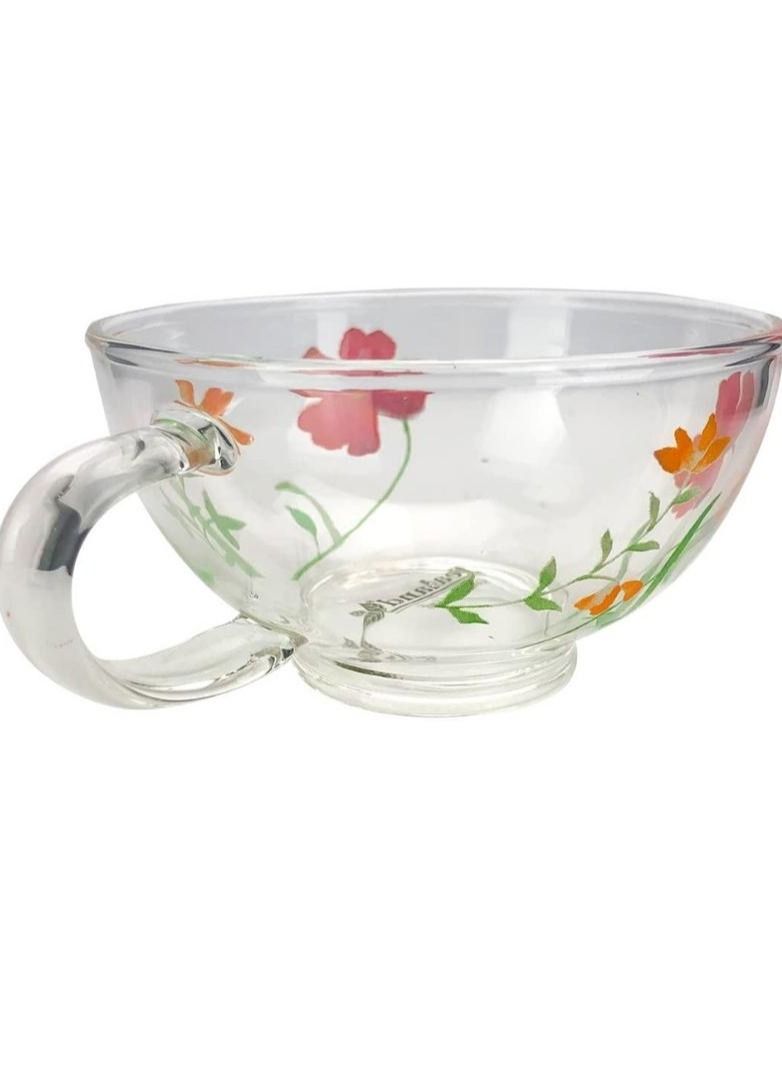 تيلاند كوب بحزام إبداعي من البورسليكات لطيف ومقاوم للحرارة كوب وصحن زجاجي لحديقة الشاي (0.2 لتر) - Image 4