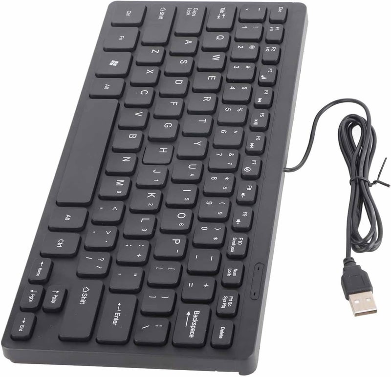 Mini Keyboard, Compact Design with Space Saving USB Cable and 3.6 Feet Extra Long Cable for Laptop PC - Image 2