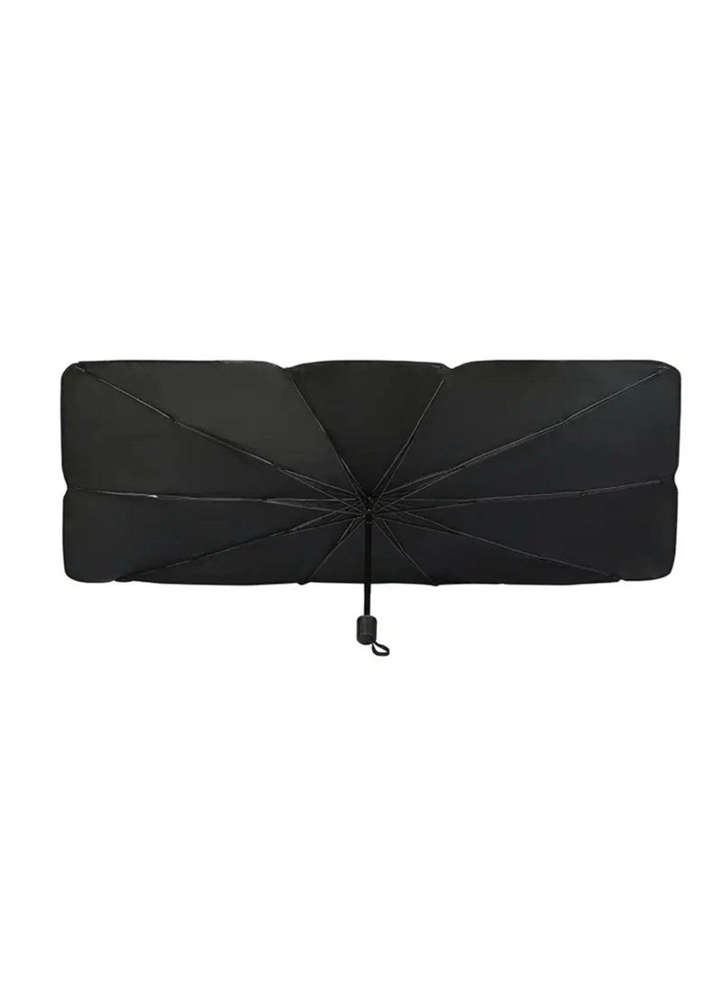 SolidX Car Windshield Sun Shade Umbrella – Foldable UV Protection Front Window Sunshade with Storage Pouch, Easy Open/Close Design for SUVs, Trucks & Most Vehicles - Image 2