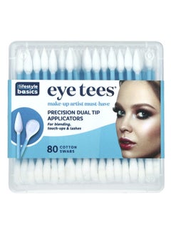 Fran Wilson, Eye Tees, Precision Dual Tip Applicators, 80 Cotton Swabs