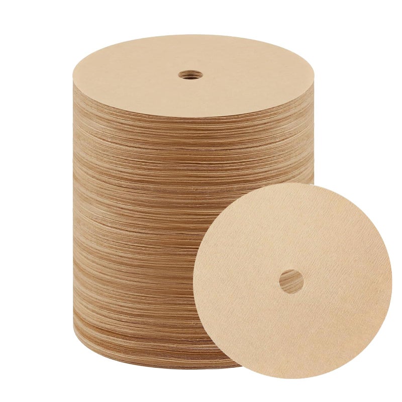 PADELE 600 Count Percolator Coffee Filtersï¼Œ3.75 Inch Disposable Round Coffee Filterï¼ŒNatural Unbleachedï¼ŒDisc Coffee Filters for Campingï¼ŒCoffee Potï¼ŒHomeï¼ŒOffice - Image 1