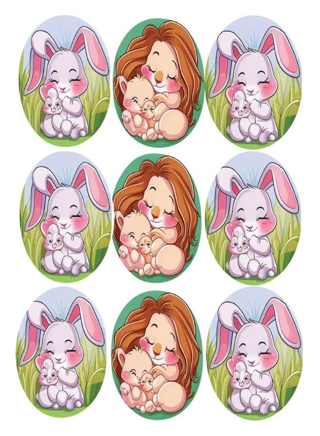 SLGIFT Vinyl Cartoon Theme Sticker, Self-Adhesive Vinyl Stickers, 54 Pieces, 2 x 2 Inches Round Sticker, 9 Unique Designs, R058 - Image 2