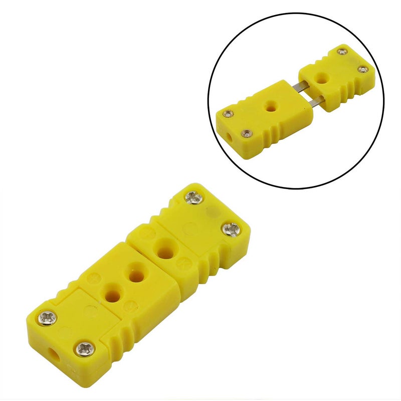 PZRT 1 Set K Type Thermocouple Plug Adapter RTD Circuits Mini Male/Female Wire Connector - Image 2