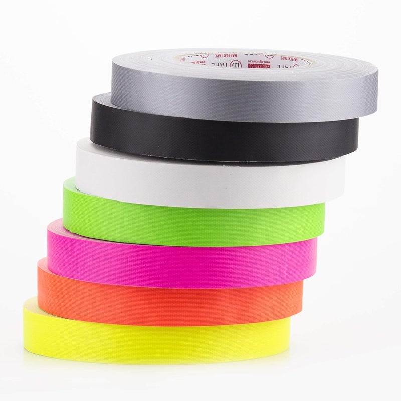 DGTAPE 1 inch x 55 ya Green Fluorescent Gaffer Tape. UV + Green NEON (UMF25/50/G 1in x 55yard) - Image 5