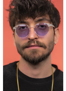 Focus On Oscar Crystal Purple Sunglasses  - Image 5