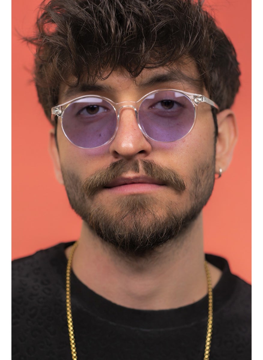 Focus On Oscar Crystal Purple Sunglasses  - Image 5