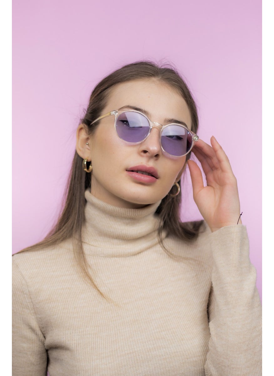 Focus On Oscar Crystal Purple Sunglasses  - Image 3
