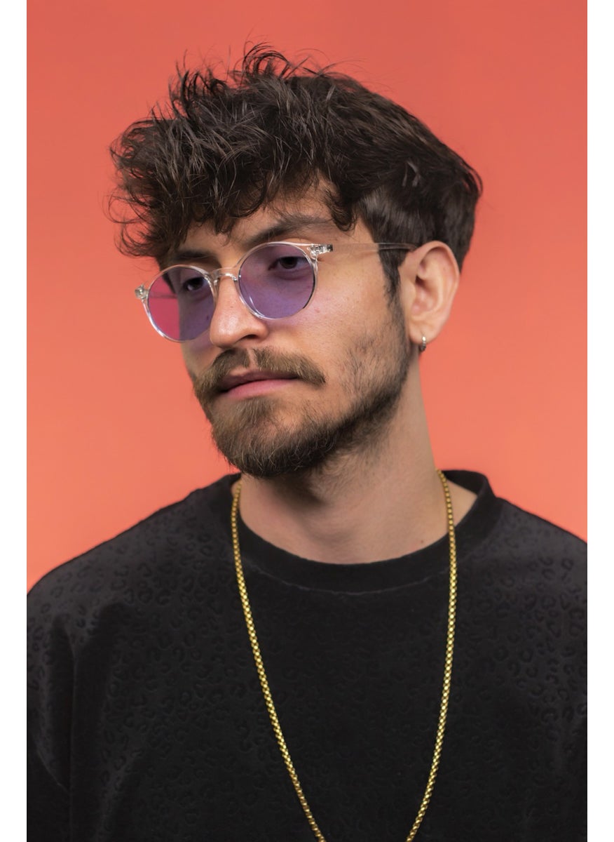 Focus On Oscar Crystal Purple Sunglasses  - Image 2