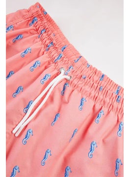 Gold Class Kidswear Sea Horse Patterned Corded Lined Boys Swim Shorts  - Image 3
