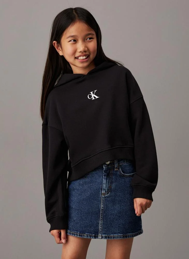 كالفن كلاين جينز Kids Logo Boxy Fit Hoodie