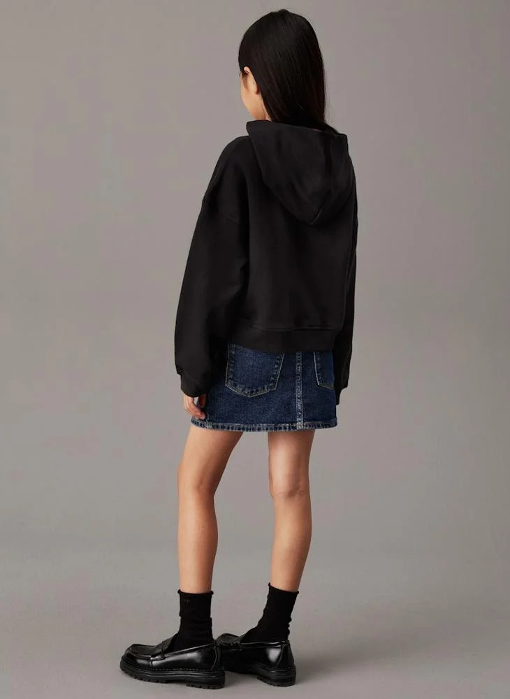 كالفن كلاين جينز Kids Logo Boxy Fit Hoodie
