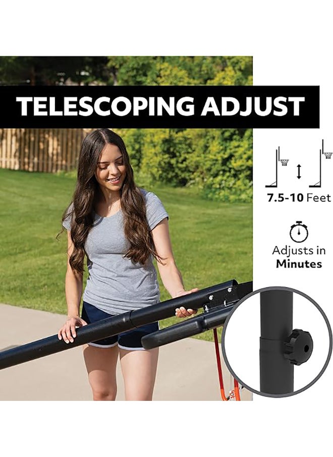 Life Time Lifetime Height Adjustable Portable Basketball System, 44 Inch Backboard  - Image 3