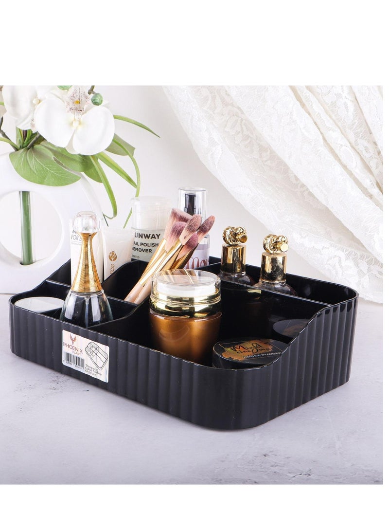 Phoenix Acrylic Makeup Organizer With Stackable Drawers, Bathroom Vanity Organizers And Storage, Ideal For Desk And Dresser Countertops, Great For Cosmetics, Skincare, Lipsticks(Organizer+1Drawers) - Image 3