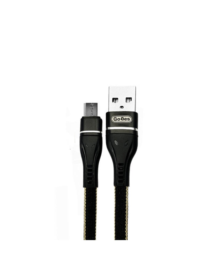 جو-ديز كابل شحن سريع Micro USB بطول 2 متر، مخرج 2.4 أمبير، سلك شحن ومزامنة مضفر عالي التحمل مع موصلات من سبائك الألومنيوم، قلب من النحاس المطلي، تصميم مقاوم للحرارة، توصيل طاقة مستقر ونقل بيانات عالي السرعة للهواتف الذكية والأجهزة اللوحية ومكبرات الصوت والكاميرات التي تعمل بنظام Android (GD-UC530M) - Image 4