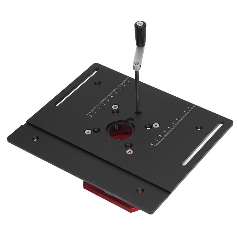 klarako DIY Router Lift Table, Aluminum Alloy & Stainless Steel, Firm Clamping, Easy Height Adjustment, Wide Lifting Range, Compatible with Rigid Brand Router Motor (Black) - Image 5