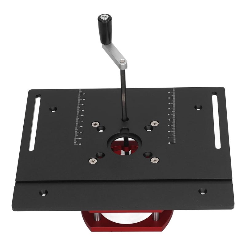 klarako DIY Router Lift Table, Aluminum Alloy & Stainless Steel, Firm Clamping, Easy Height Adjustment, Wide Lifting Range, Compatible with Rigid Brand Router Motor (Black) - Image 3