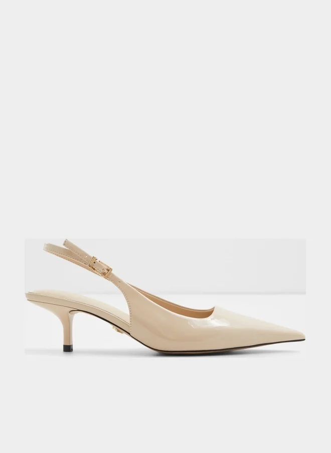 JOSITA Textured Slingback Heels