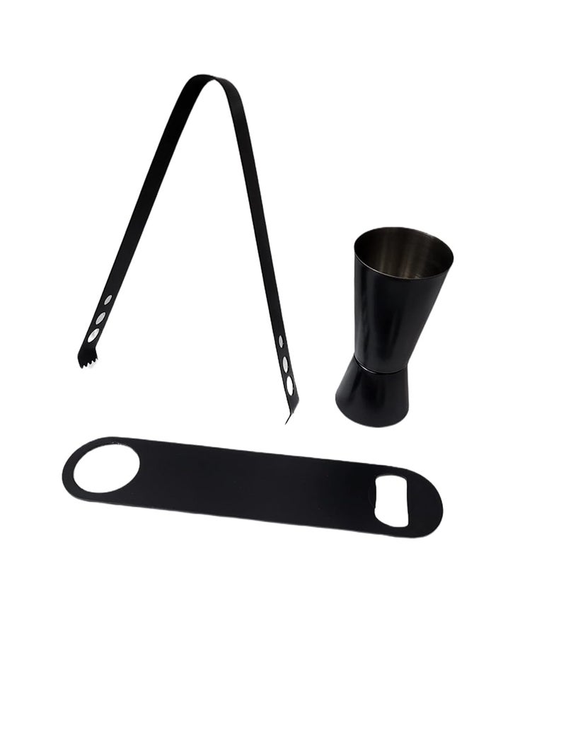 Proniks Stainless Steel Insulated Ice Bucket with Opener and Ice Tong and peg Measure and with Ice Scope 1Liter Keeps Ice Cold for 6 h Great bar Tools for Home bar Accessories Wine in Black Color - Image 3