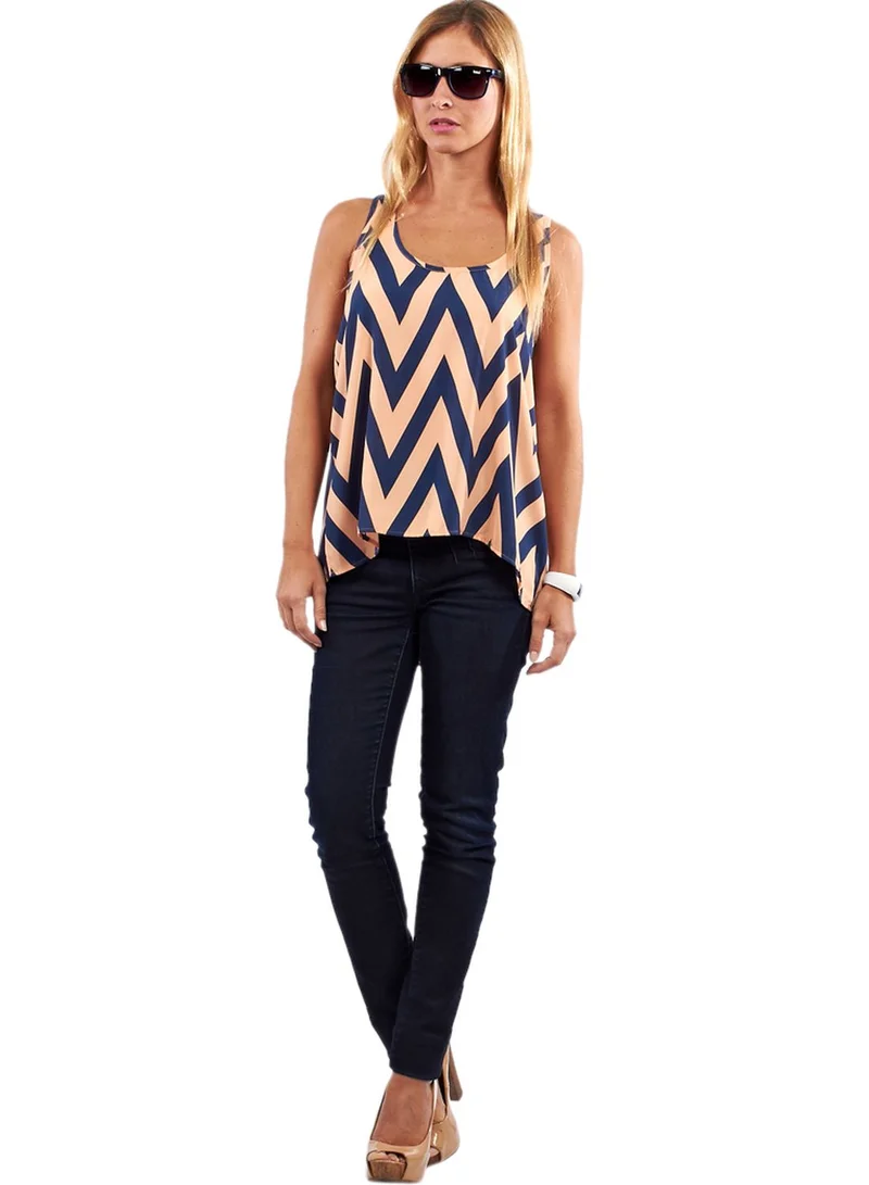 Collective Concepts Pleated Black Tank Top