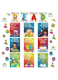 Generic Reading Educational Print Posters for Primary School Classroom Decorations to Encourage Reading for Wall Hanging, Printed by Up to Date Egypt, 45 Pieces - 0122143812.  - Image 1