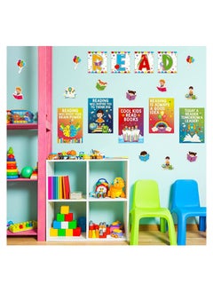 Generic Reading Educational Print Posters for Primary School Classroom Decorations to Encourage Reading for Wall Hanging, Printed by Up to Date Egypt, 45 Pieces - 0122143812.  - Image 5