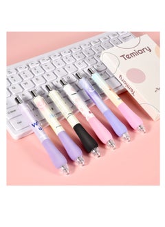Excefore Retractable Gel Pens, 12 Pcs Creative Gel Ink Rollerball Pen, Quick Dry Fine Point 0.5mm Black Ink Rolling Ball Gel Pen, Comfortable Smooth Writing Aesthetic Pens, for Home, School, Office  - Image 2