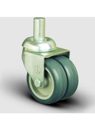 Emes - Spherical Pin Connection, Bushing, Thermoplastic Rubber Double Industrial Wheel Diameter: 75 - Et03 Mkt 75 - Image 1