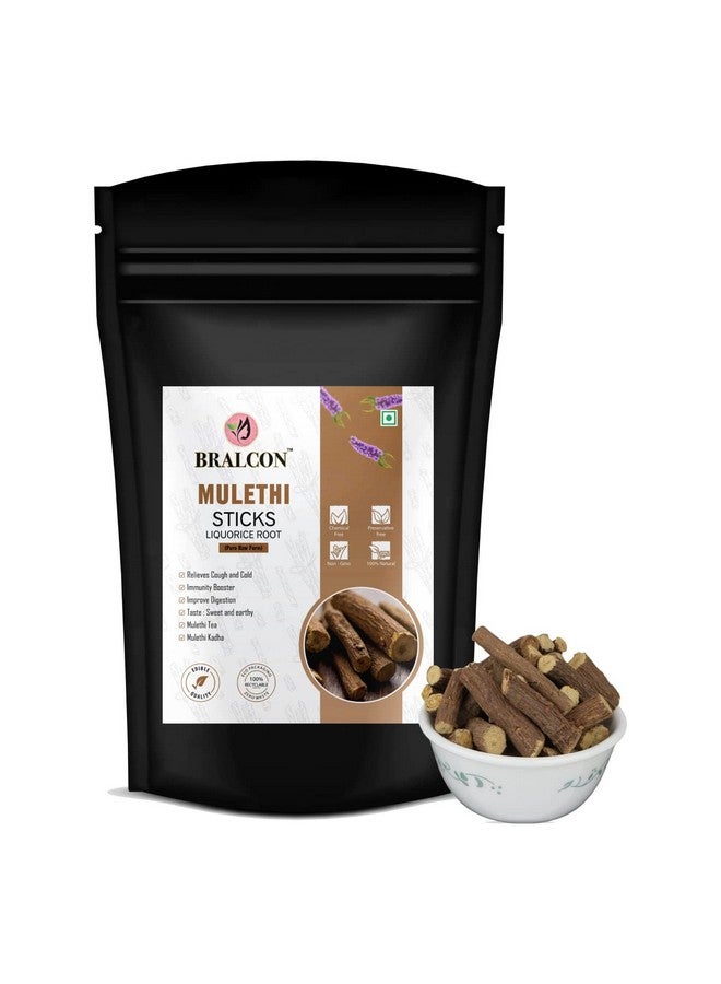 BRALCON عصا موليثي من برالكوم للأكل - 100غ (عبوة من 2) | جذور العرقسوس | عصي ياستيمادهو العرقسوس | جذور العرقسوس | جشثامادهة للاستخدام كمعزز للمناعة - Image 3