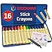 Stockmar Beeswax Stick Crayons Set of 16 ArtistGrade Drawing Media NonToxic Beeswax Crayons for Art Projects Crafting Walforf Art Supplies Creative Drawing Includes Storage Tin - Image 3
