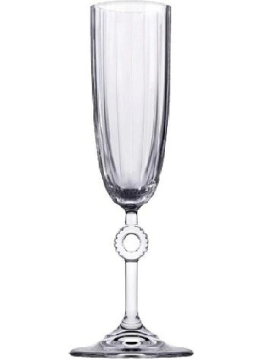 Paşabahçe 440313 Amore Set of 6 Champagne Glasses with Footed Goblet PB440313