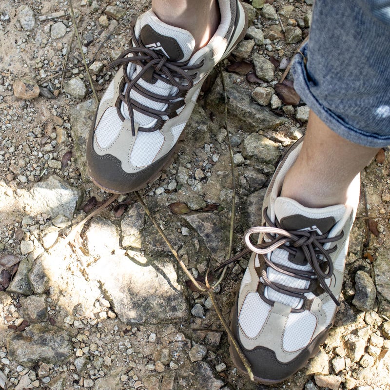 CC-Los Women's Lightweight Waterproof Hiking Shoes for Walking, Outdoor & Climbing Beige Size 7.5 - Image 2