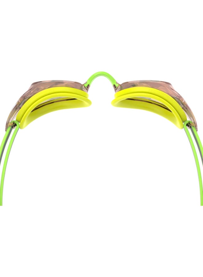 سبيدو قبعة سباحة Speedo Vanquisher3.0 بلون أصفر فاقع عاكس للرجال والنساء والأطفال - مصنوعة من السيليكون المتين، مريحة، مثالية للتدريب والاستخدام الاحترافي - Image 4