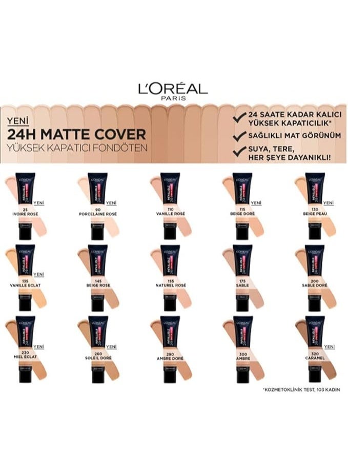 لوريال باريس كريم أساس إنفاليبل 24 ساعة مطفي 30 مل - 175 ساند - Image 2