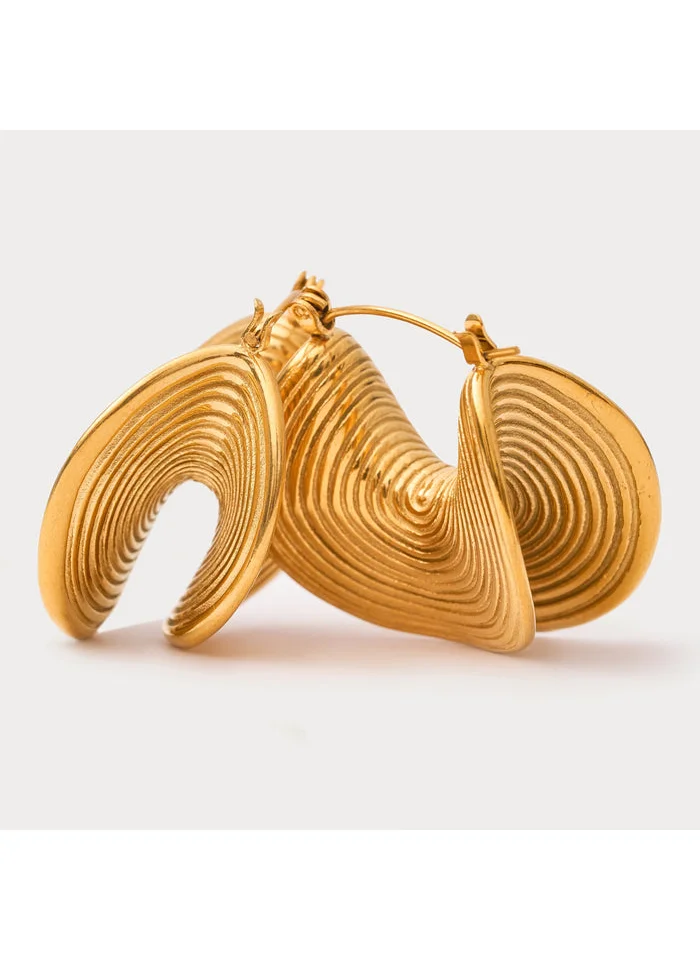 noya Chloe Signature Earrings - 18K Gold Plated