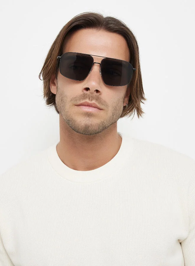 30Sundays 30Sundays ANCIENT,Men Sunglasses, Aviator Sunglasses, UV Protection: UV400 (Black,Black)