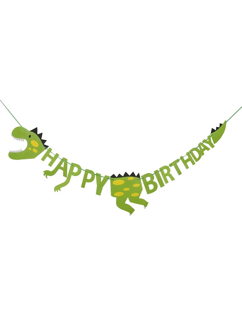 Generic - Birthday Banner, Dinosaur Theme, Happy Birthday Letter Banner, for Boys Girls Baby, Shower Party Decor, for Boys and Girls Birthday Decorations, Party Supplies - Image 1