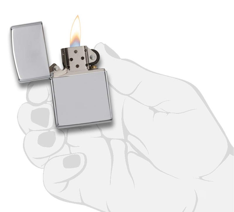 Zippo Classic High Polish Chrome Pocket Lighter - Image 5