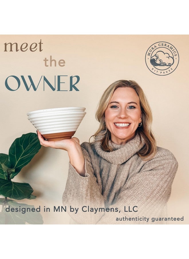 Mora Ceramic Ramen Bowl Set of 2, 45oz - Great for Pho, Miso Udon Soup, Instant Noodles, Serving, Thai or Asian Food - Microwave Safe Large Japanese Noodle Bowls, Modern Kitchen - Vanilla White - Image 4