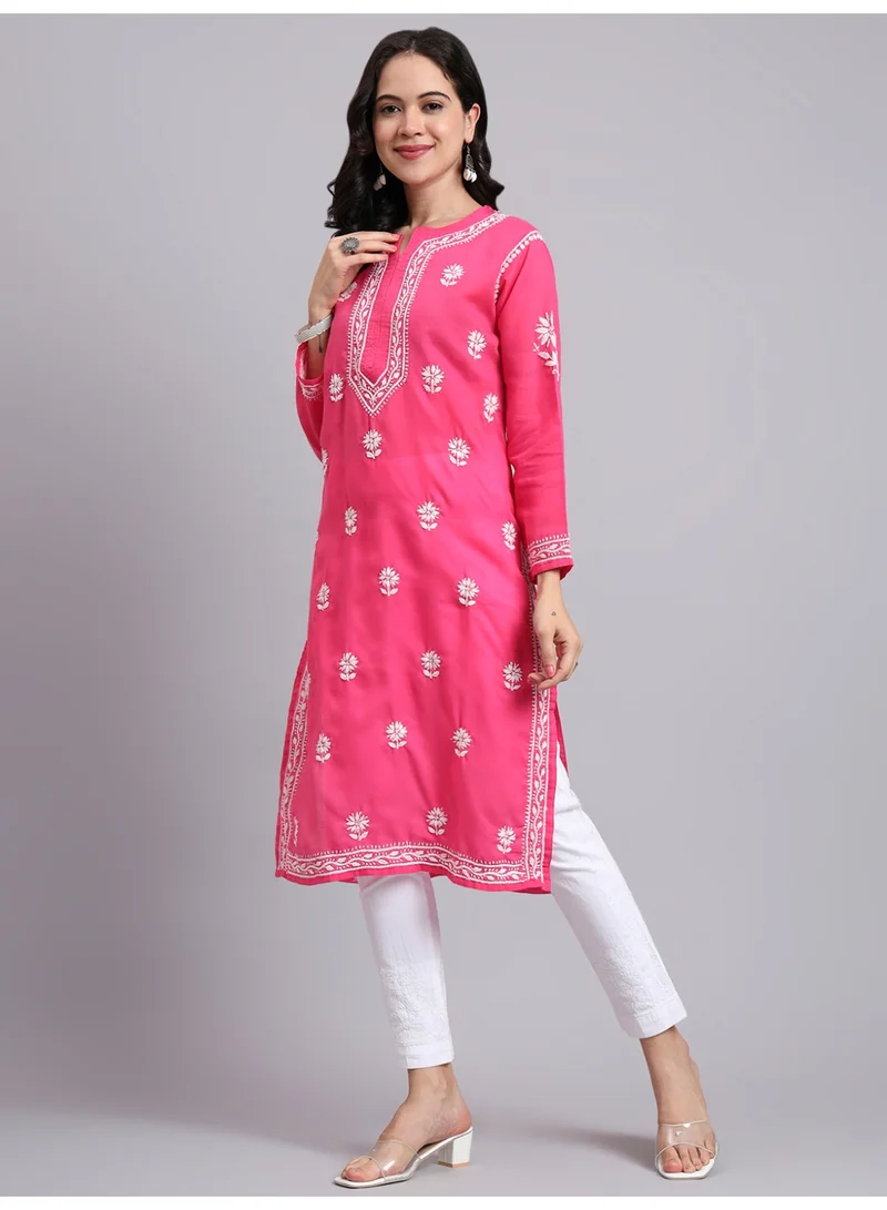 Alaya Hand Embroidered Chikankari Cotton Kurta-AL3999