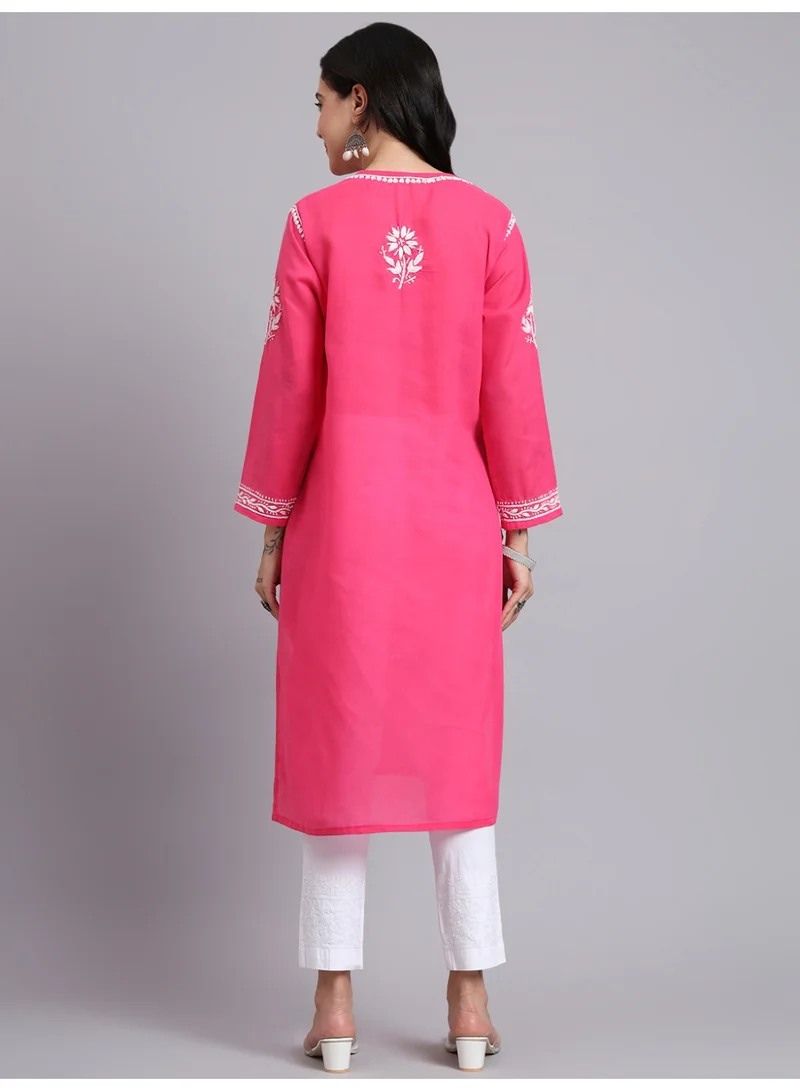 Alaya Hand Embroidered Chikankari Cotton Kurta-AL3999