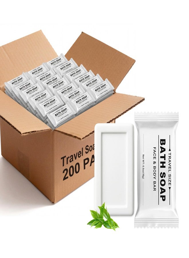 Kocpudu 200Pack Mini Soap Bars Bulk, 15g/0.53 oz, Individually Wrapped - Image 1