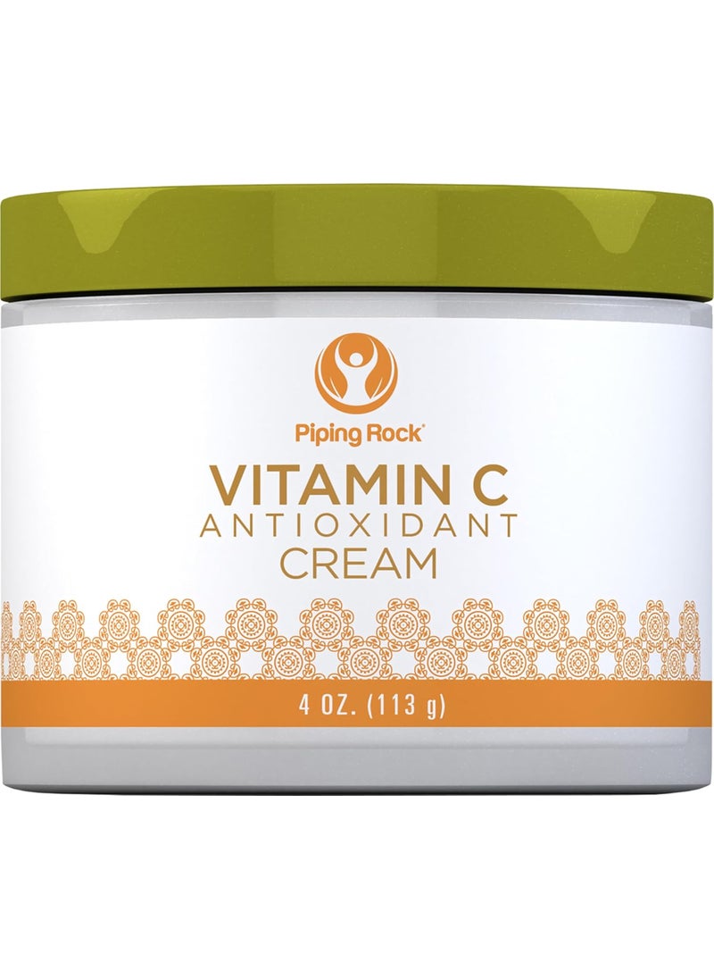 Piping Rock - Piping Rock Vitamin C Cream  4oz  Dark Spot Masker for Face Skin  Eyes  Free of Parabens SLS  Fragrances - Image 1