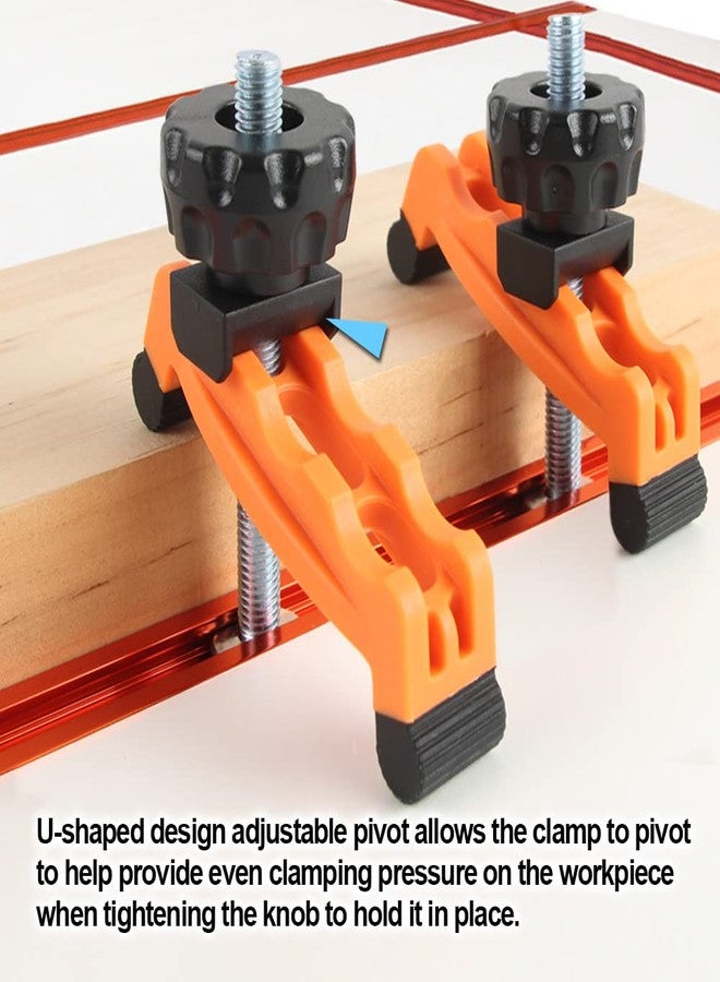 O'skool Multi-Positionable T-Track Hold Down Clamp Kit for CNC Router, Metalworking and Woodworking T-Slot T-Track, 2 Pack - Image 5