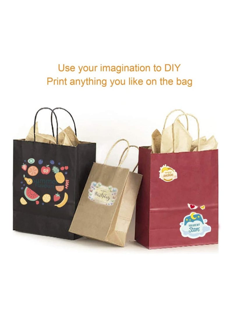 Kraft Paper Bag Dark Pink Twisted Handle 15x21x8 cm Paper Party Bags Hen Party Bags Kraft Paper Bag Bride Birthday Gift Bag Wedding Celebrations Bags for Party Favour - 12 Pieces. - Image 4