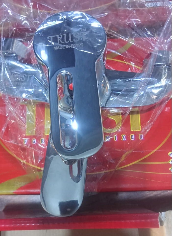 Trust high-quality bathtub mixer that does not change color with a stainless steel shower head a hose of one and a half meters in length and a hanger - Image 2
