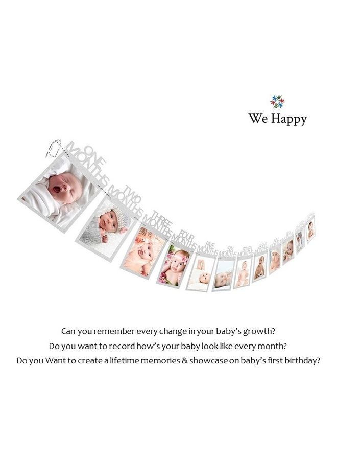 نيبمينينت إطار صورة لعيد ميلاد الطفل الأول 22 x 13سم - Image 2