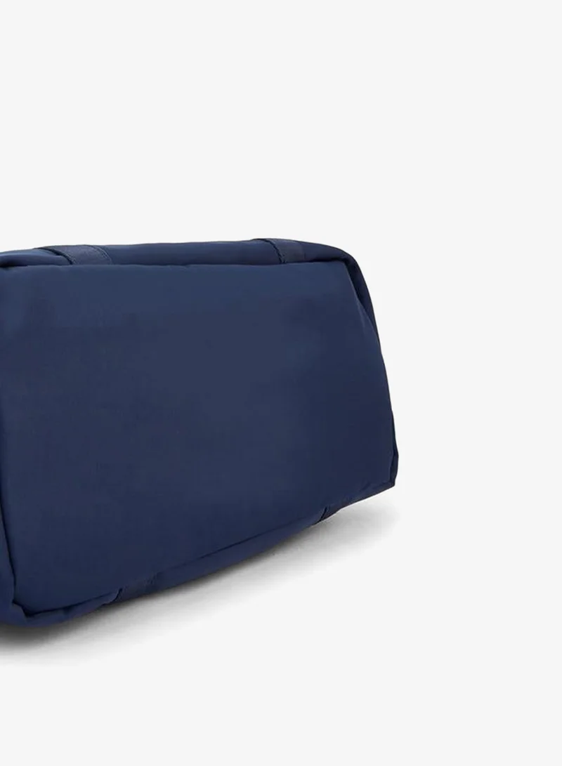 Missy NAVY Solid School Tote Bag With Zip Closure - 34x14x26 CM for Women | Best Price UAE