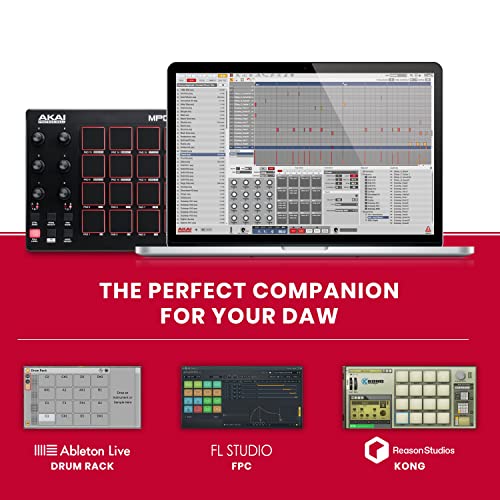 Akai Professional أكاي بروفيشينال MPD218 - وحدة تحكم MIDI USB مع 16 وسادة درام MPC، 6 مقبض قابل للتخصيص، زر تكرار النوتة وأزرار المستوى الكامل وبرنامج إنتاج - Image 5